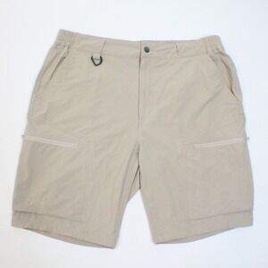 Free Soldier Men's 38 Lightweight Quick-Dry Cargo Hiking Shorts Khaki